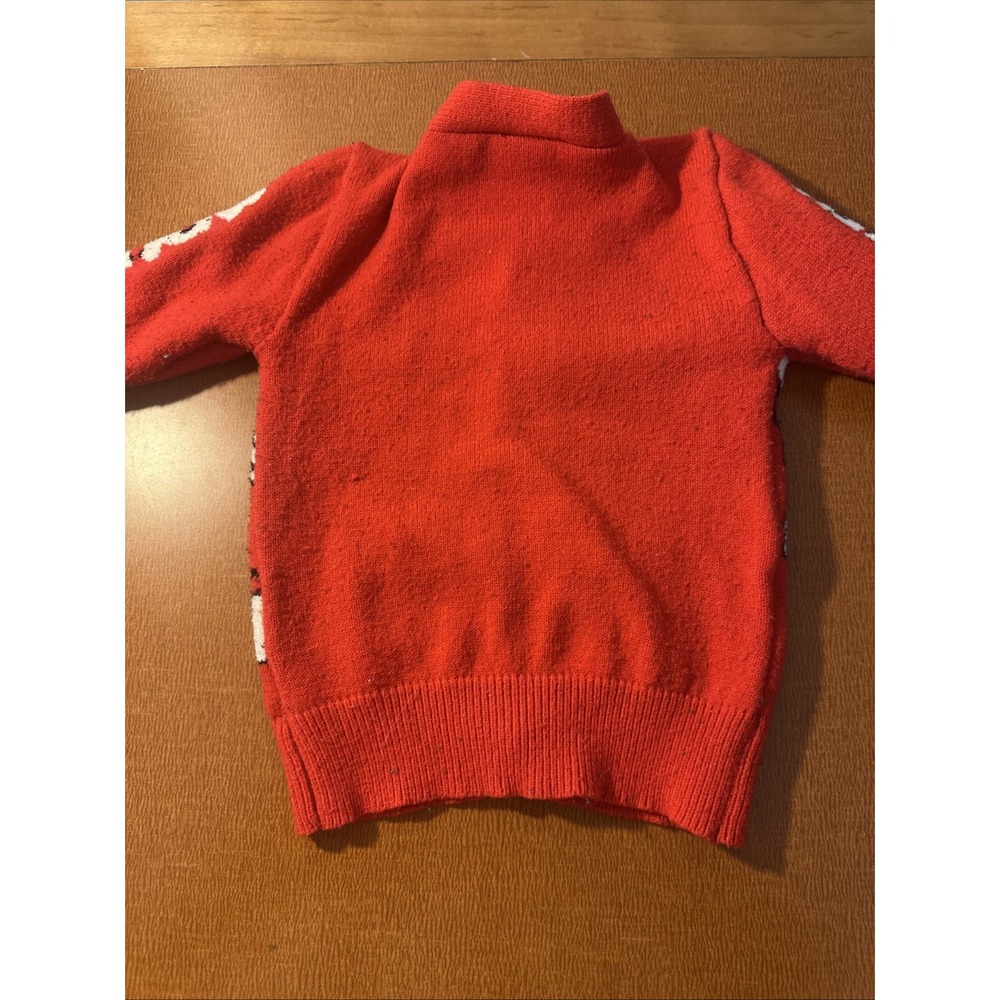 Mickey Mouse Red Cardigan Sweater Size 3T - Picture 7 of 9